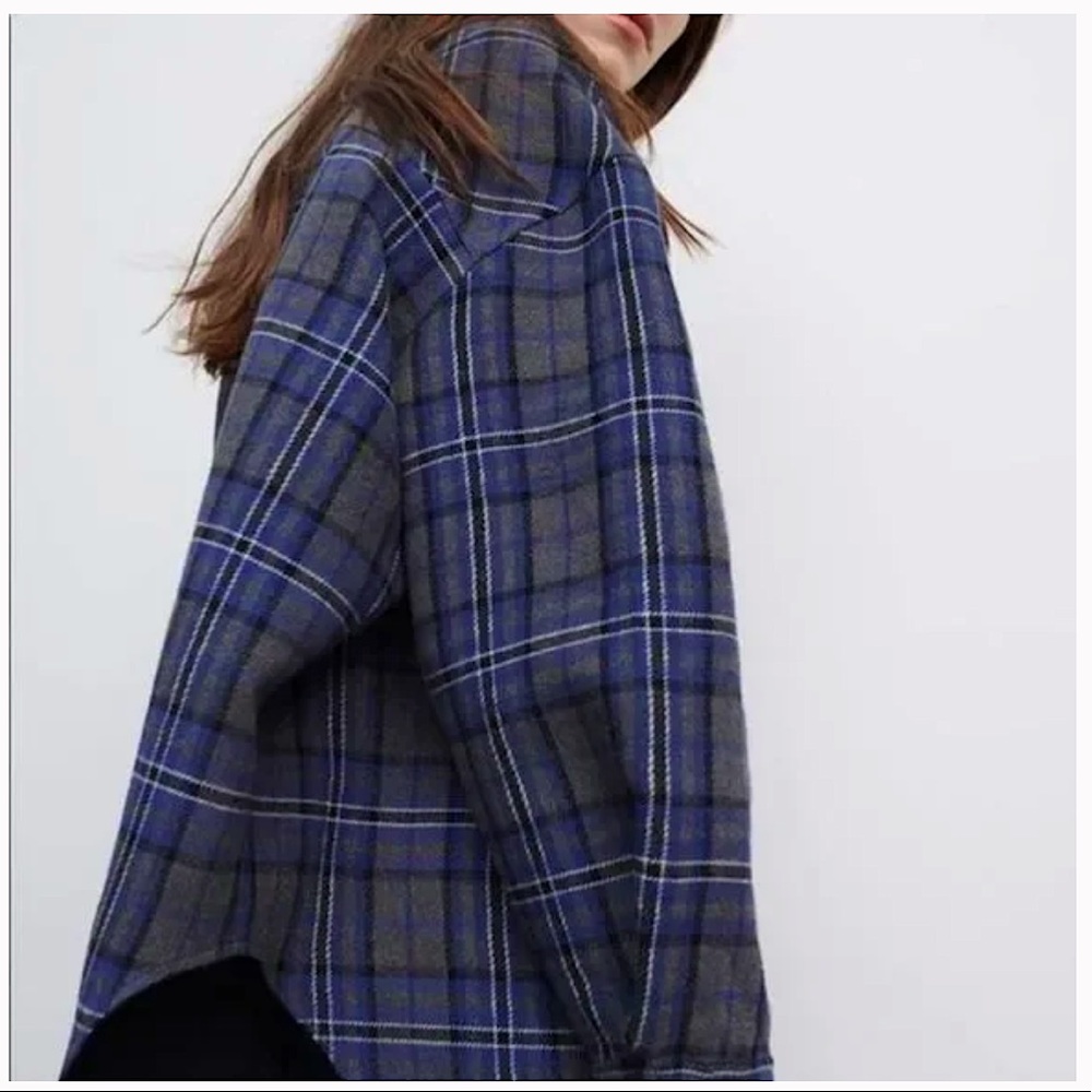 ZARA Plaid Overlay Shirt